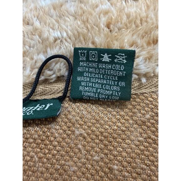 Stillwater Supply Co Softy Soft Sherpa Vest Tan Fuzzy Zip Up Women’s Med NWT $58 - Picture 6 of 7